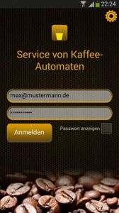 Business App für Kaffeeautomaten